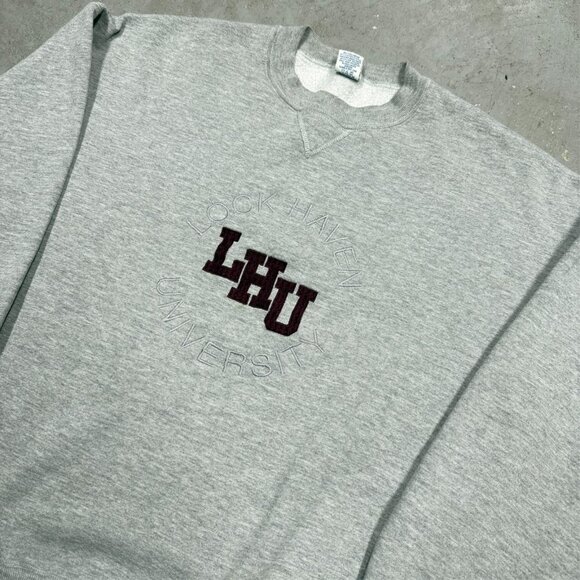 Vintage Russell Athletic Lock Haven University Crewneck Sweatshirt USA Made XL - Picture 3 of 8